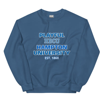 Playful Hampton University (Unisex) Sweatshirt