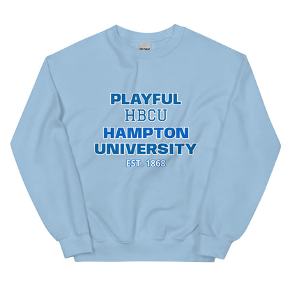 Playful Hampton University (Unisex) Sweatshirt