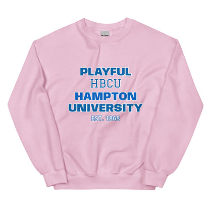 Playful Hampton University (Unisex) Sweatshirt