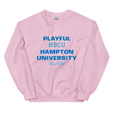 Playful Hampton University (Unisex) Sweatshirt