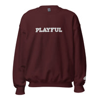 Playful Embroidered (Unisex) Sweatshirt
