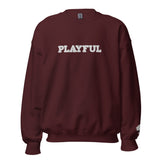 Playful Embroidered (Unisex) Sweatshirt