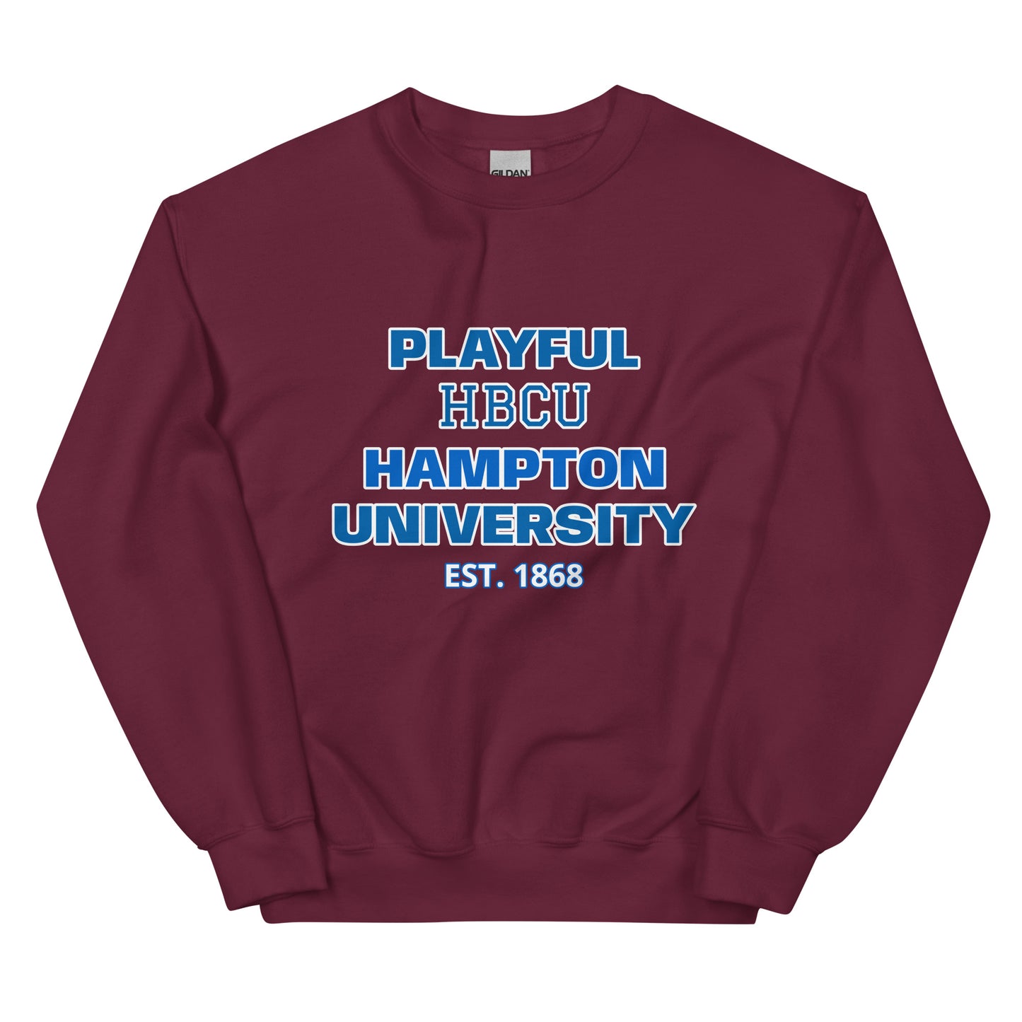 Playful Hampton University (Unisex) Sweatshirt