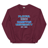 Playful Hampton University (Unisex) Sweatshirt