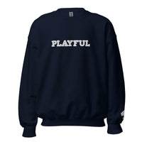 Playful Embroidered (Unisex) Sweatshirt
