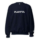 Playful Embroidered (Unisex) Sweatshirt