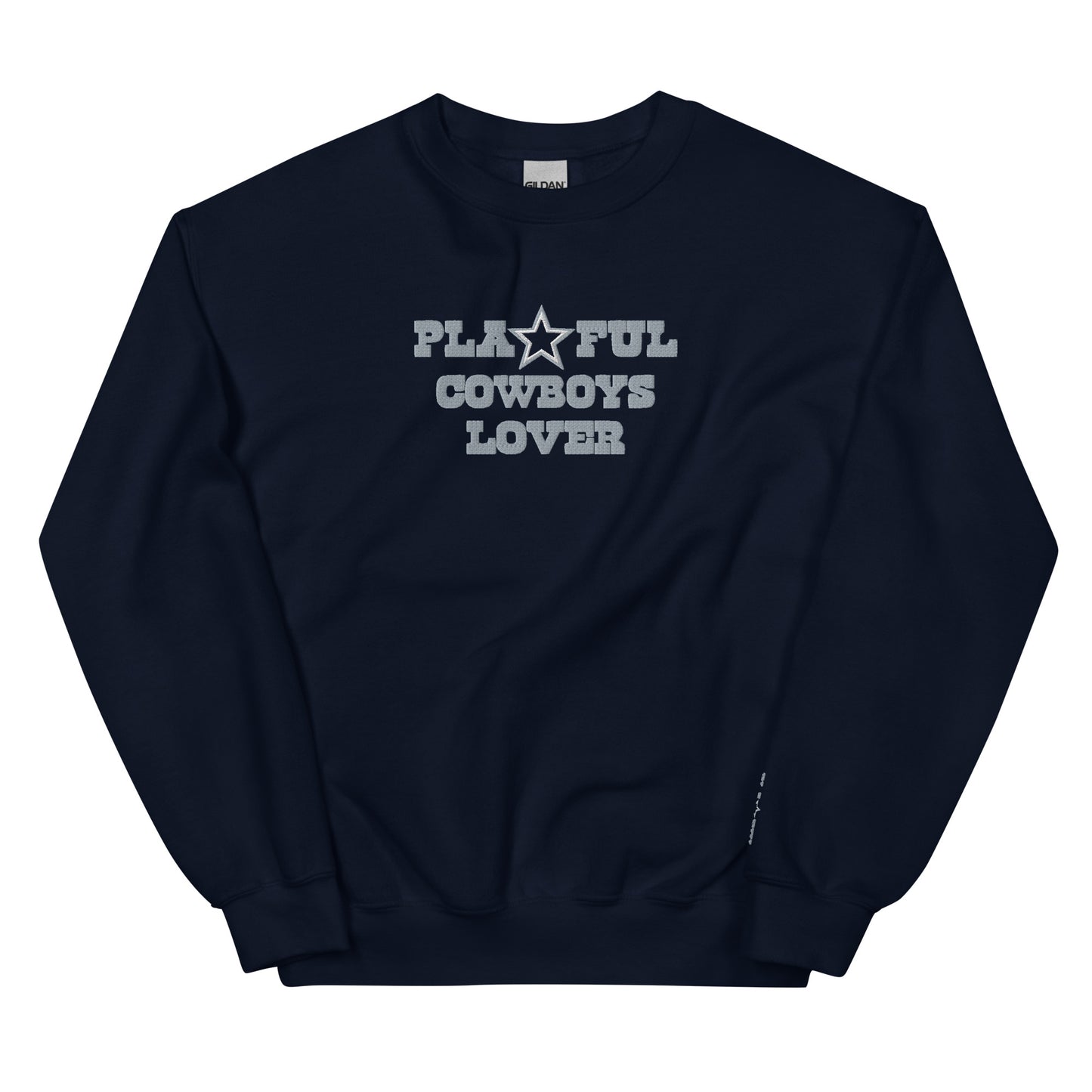 Playful Cowboys Lover Embroidered (Unisex) Sweatshirt