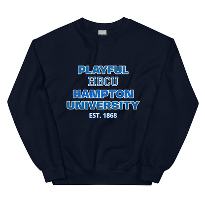 Playful Hampton University (Unisex) Sweatshirt