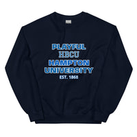 Playful Hampton University (Unisex) Sweatshirt