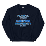Playful Hampton University (Unisex) Sweatshirt