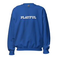 Playful Embroidered (Unisex) Sweatshirt