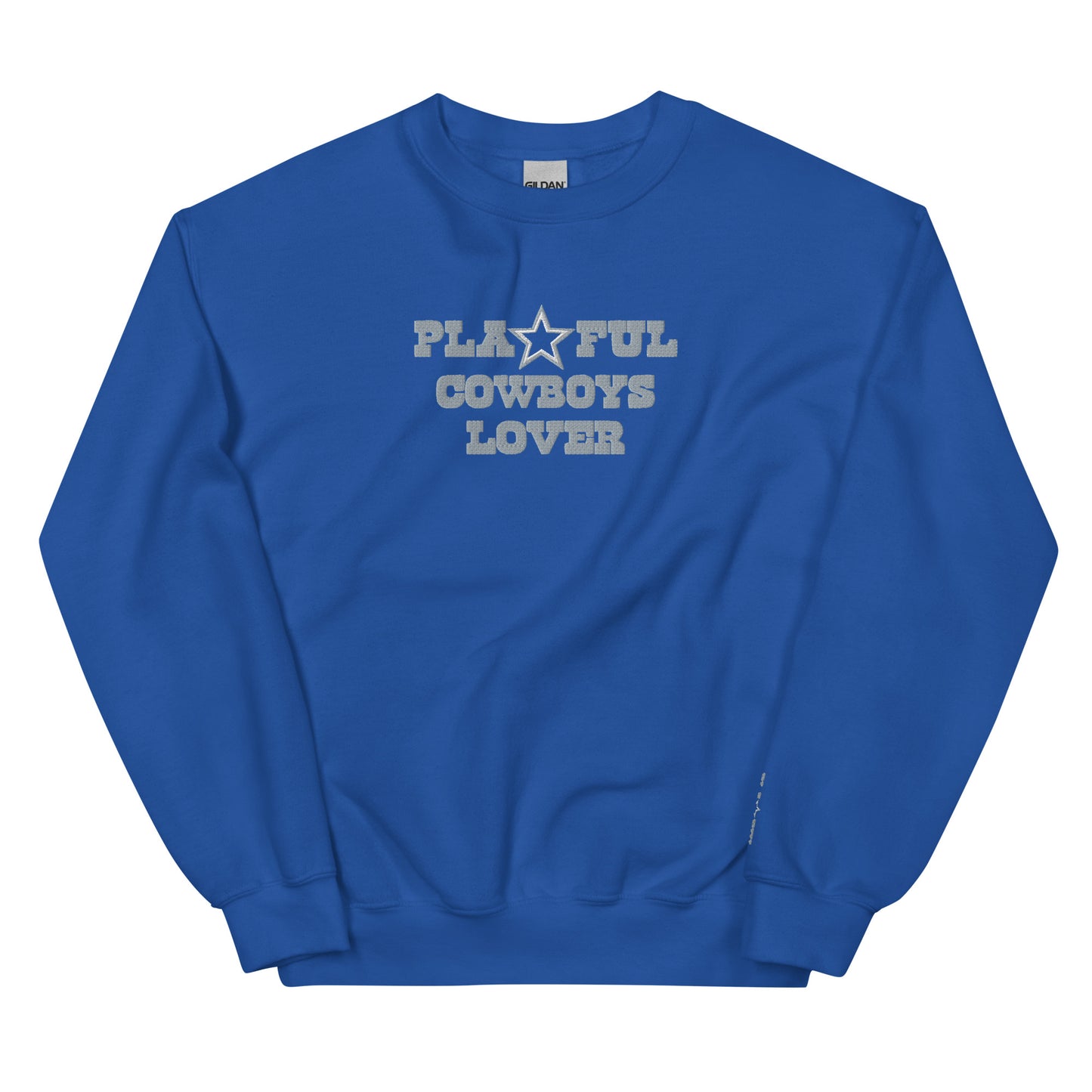 Playful Cowboys Lover Embroidered (Unisex) Sweatshirt