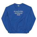 Playful Cowboys Fan Embroidered (Unisex) Sweatshirt