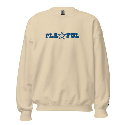 Playful Cowboys Embroidered (Unisex) Sweatshirt