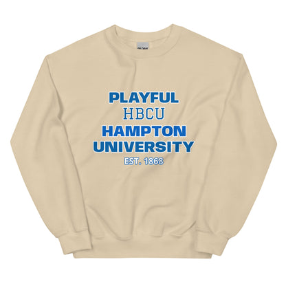 Playful Hampton University (Unisex) Sweatshirt
