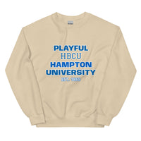 Playful Hampton University (Unisex) Sweatshirt