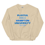 Playful Hampton University (Unisex) Sweatshirt