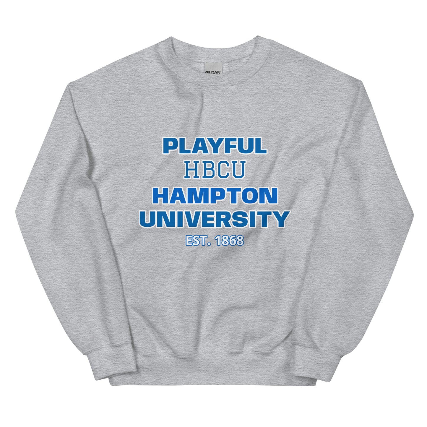 Playful Hampton University (Unisex) Sweatshirt