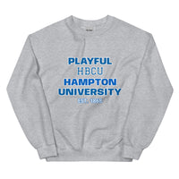 Playful Hampton University (Unisex) Sweatshirt