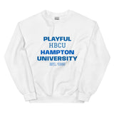 Playful Hampton University (Unisex) Sweatshirt
