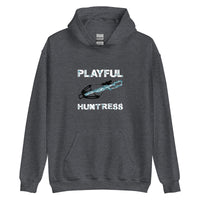 Playful Huntress -Black/Teal/White (Unisex) Hoodie