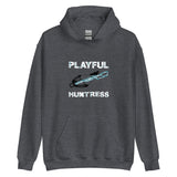 Playful Huntress -Black/Teal/White (Unisex) Hoodie