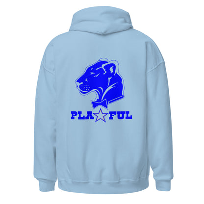 Playful Cowboys Blue (Unisex) Hoodie