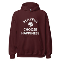 Playful "Choose Happiness" Unisex Hoodie
