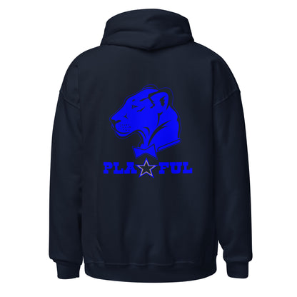 Playful Cowboys Blue (Unisex) Hoodie