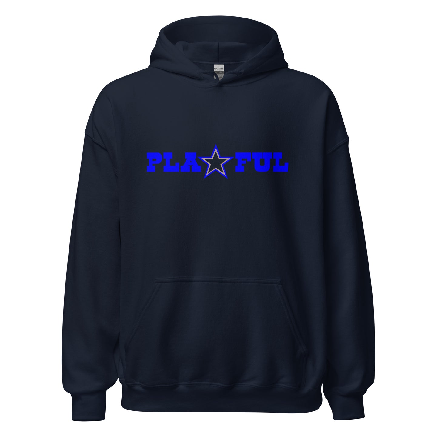 Playful Cowboys Blue (Unisex) Hoodie