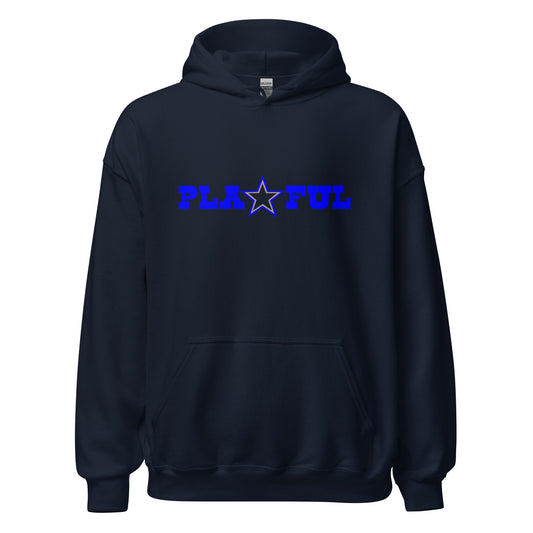 Playful Cowboys Blue (Unisex) Hoodie