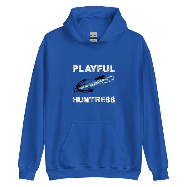 Playful Huntress -Black/Teal/White (Unisex) Hoodie