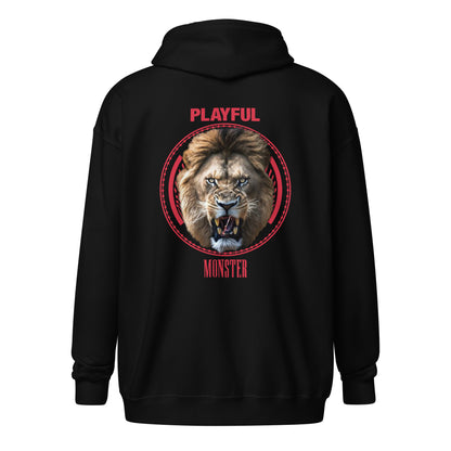 Playful Monster (Unisex) Heavy Blend Zip Hoodie