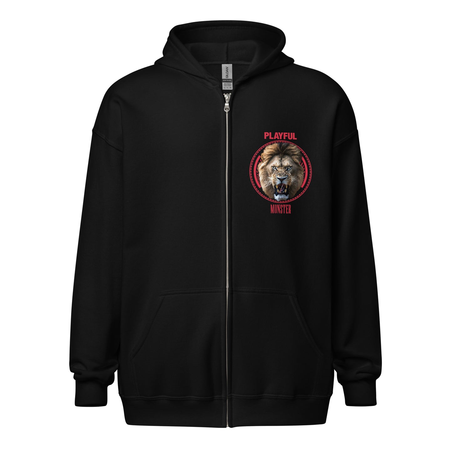 Playful Monster (Unisex) Heavy Blend Zip Hoodie