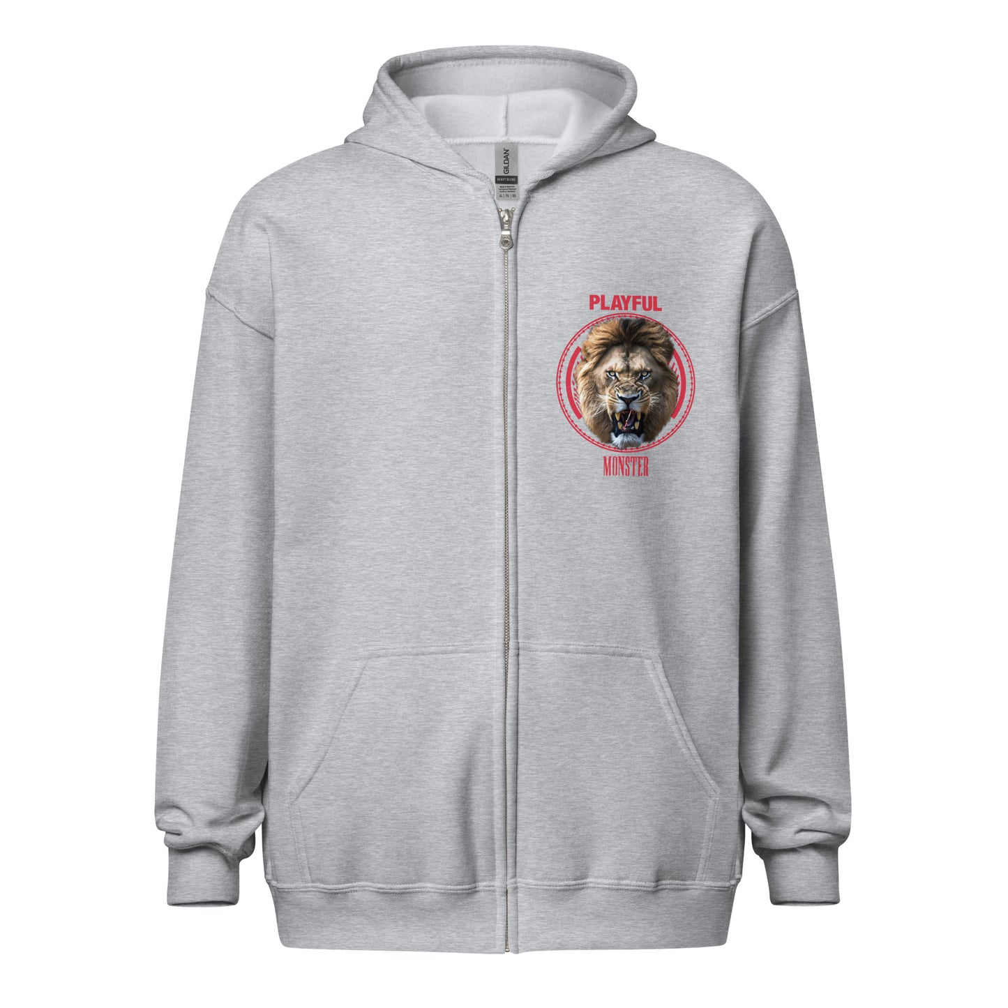 Playful Monster (Unisex) Heavy Blend Zip Hoodie