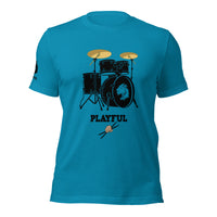 Playful Drummer - Black (Unisex) Tee