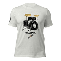Playful Drummer - Black (Unisex) Tee