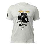 Playful Drummer - Black (Unisex) Tee