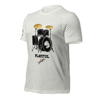 Playful Drummer - Black (Unisex) Tee