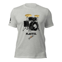 Playful Drummer - Black (Unisex) Tee