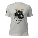 Playful Drummer - Black (Unisex) Tee
