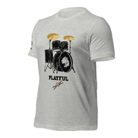 Playful Drummer - Black (Unisex) Tee