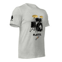 Playful Drummer - Black (Unisex) Tee