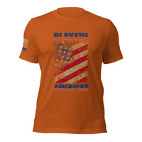 Playful American Rustic Flag (Unisex) T-Shirt