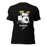 Playful Drummer - White (Unisex) Tee