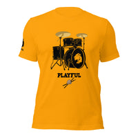 Playful Drummer - Black (Unisex) Tee