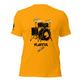 Playful Drummer - Black (Unisex) Tee