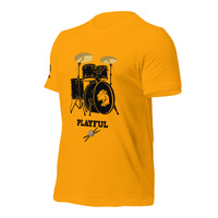 Playful Drummer - Black (Unisex) Tee