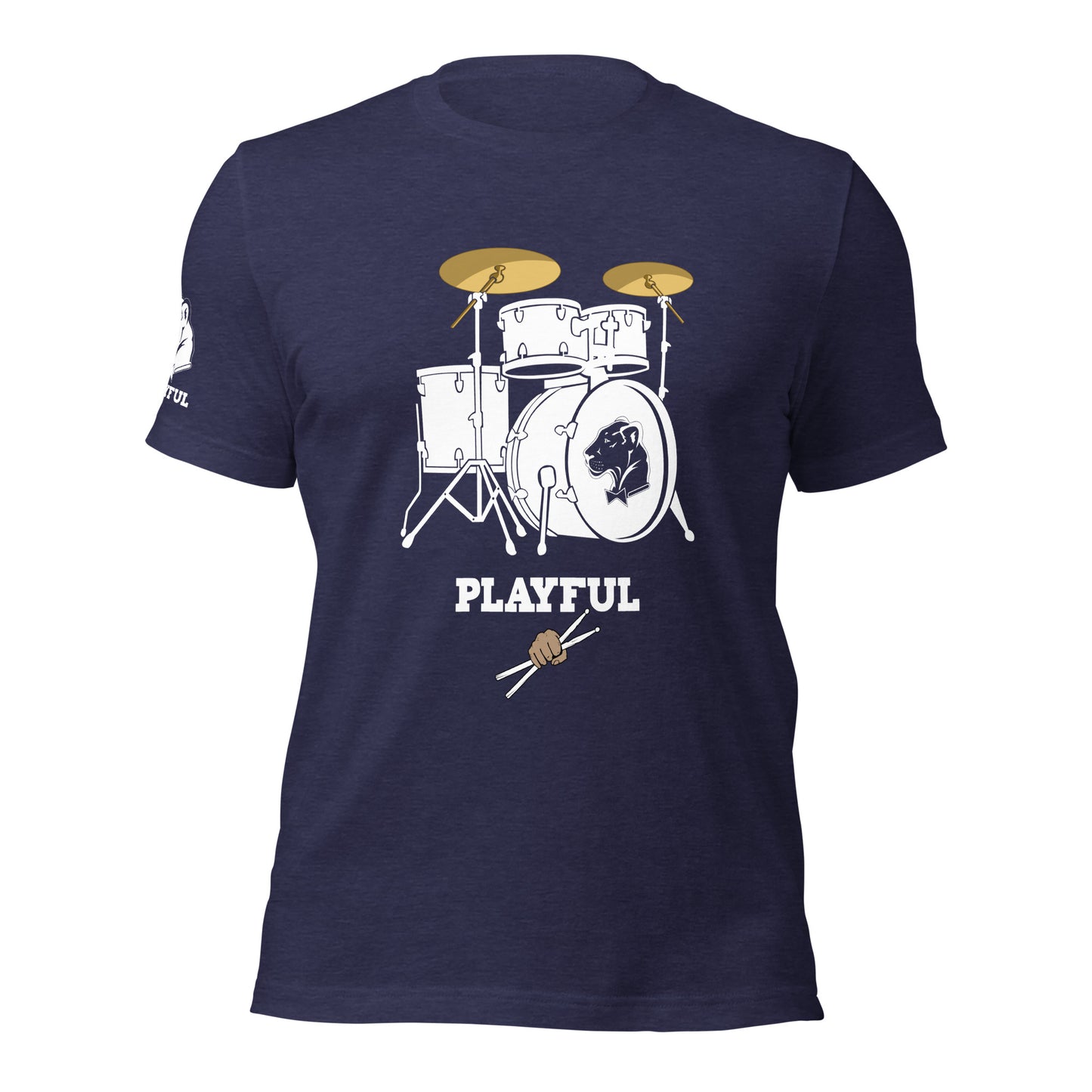 Playful Drummer - White (Unisex) Tee