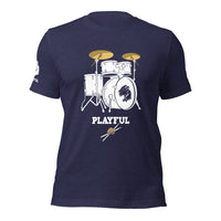 Playful Drummer - White (Unisex) Tee